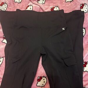 Hurley Black Leggings with Side Pockets